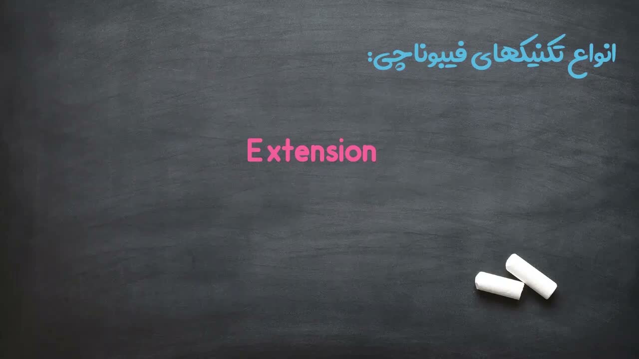 تعریف اکستنشن برای شناسایی انتهای موج جنبشی