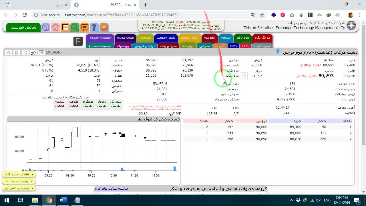 نمایش محیط فرمول‌نویسی و ورودی‌ها