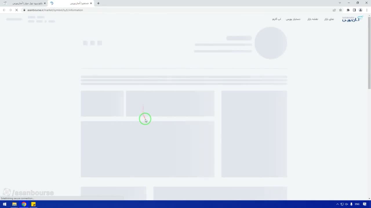 نمایش کندل بزرگ مثبت در نماد ایتا
