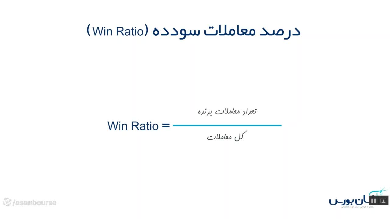 مثال عددی محاسبه پیآف ریشیو (سود ۱۰۰ و زیان ۵۰)